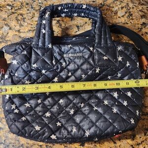 MZ Wallace Black Quilted Star Tote
